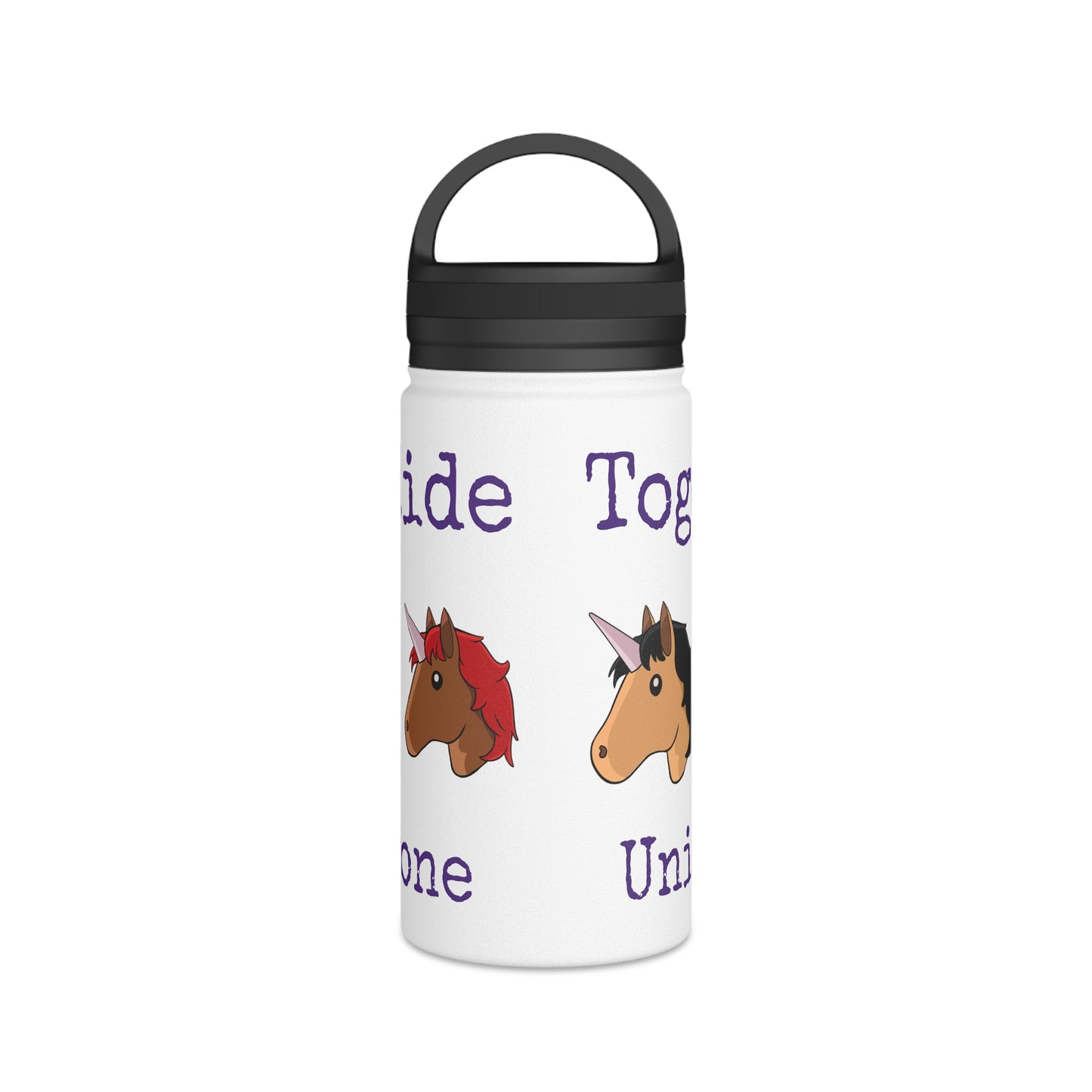 Together we Ride Unicorns4everyone #3 Stainless Steel Water Bottle