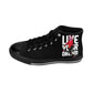 Live Your Dream Ebony High-top Sneakers