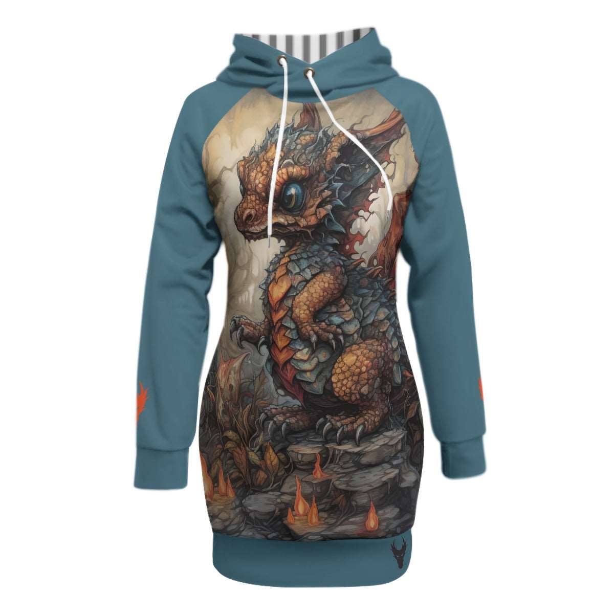 Dragon Guard Fire Baby Pullover Hoodie With Raglan Sleeve