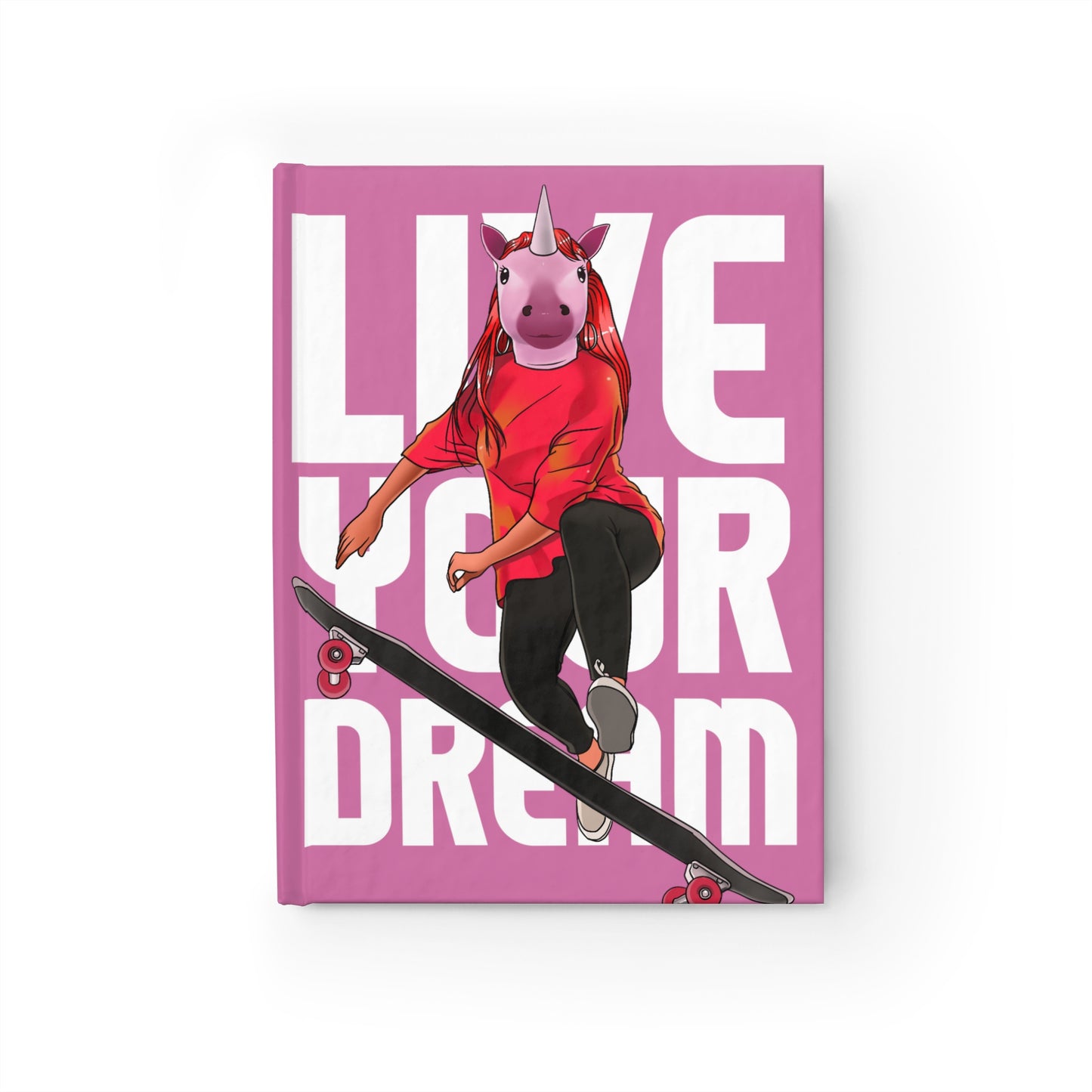 Live Your Dream Unicorn Journal - Ruled Line