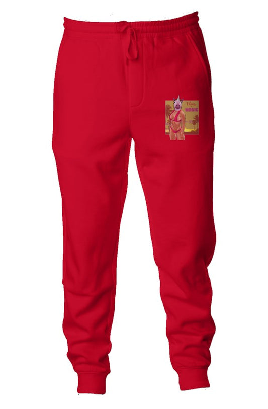 Fitness its Magic Red Hot Midweight Fleece Joggers