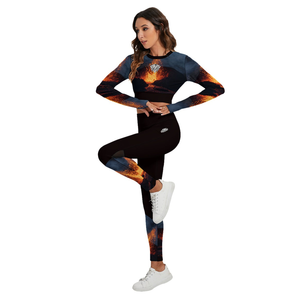 Fired up Ice Queen Women's Sport Set With Backless Top And Leggings