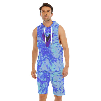 Deep Sea Insight Dragon Men's Sleeveless Vest And Shorts Sets