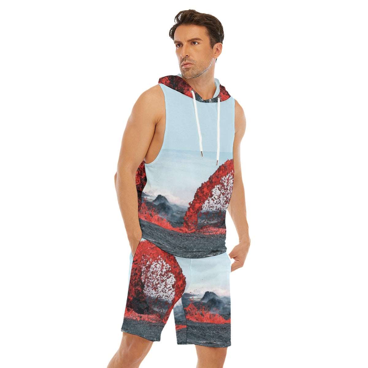 Cool under pressure Sleeveless Vest And Shorts Sets