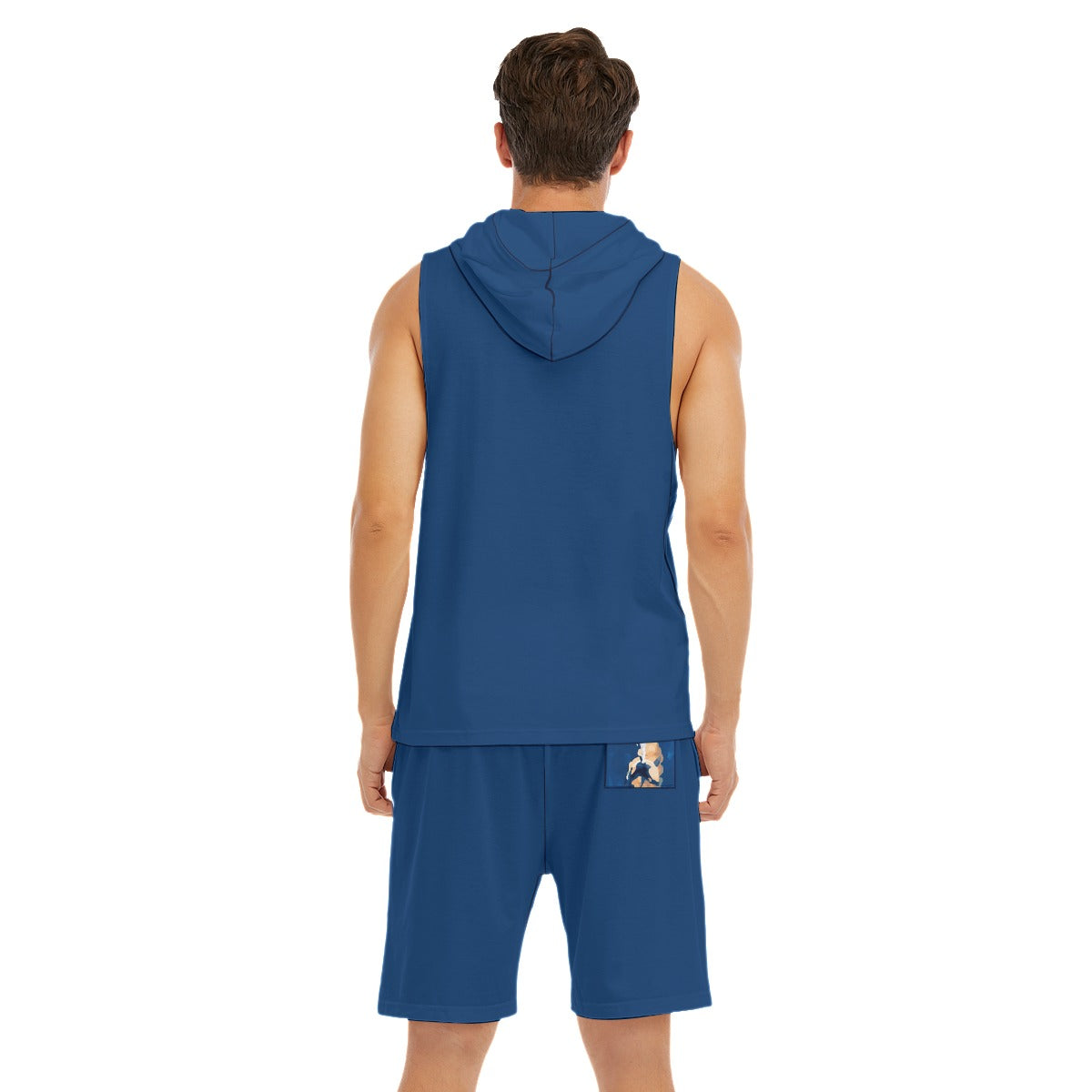 Pitching On top of the World Sleeveless semi stringer hoodie tank And Shorts Sets