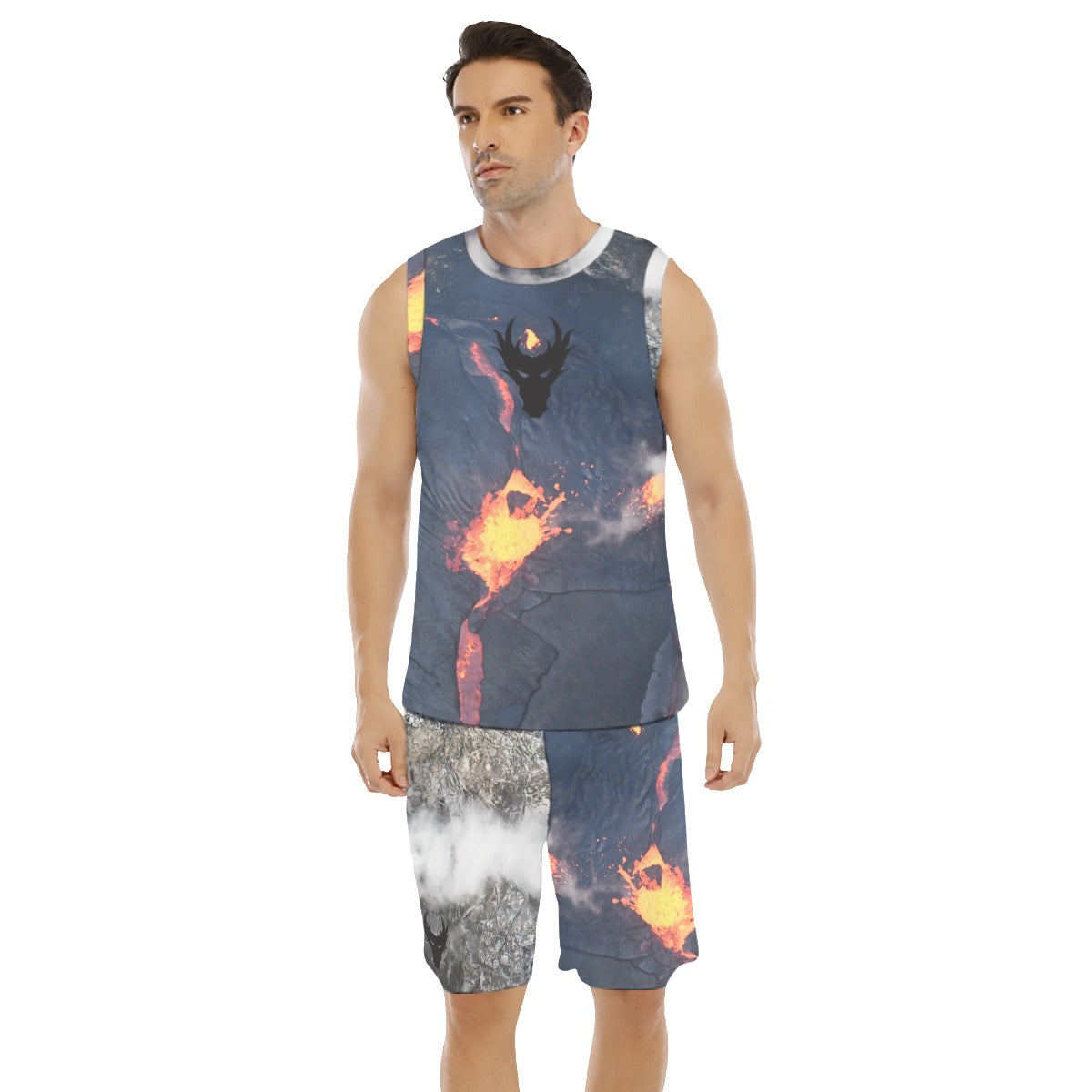 Fire Inside OG dragon centered Men's Basketball Suit