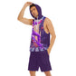 Electric Olly Sleeveless Semi Stringer Hooded Tank And Shorts Sets