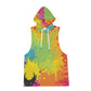Splash of Color At my side Dragon Sleeveless Semi Stringer Hooded Tank And Shorts Sets