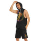 Powered by the game Sleeveless semi stringer hooded tank And Shorts Sets