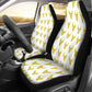 White and Gold Dragon Guard Universal Car Seat Cover With Thickened Back - AnimePhysique