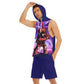 Hitting it out of the Park Sleeveless Semi Stringer Hooded Tank And Shorts Sets