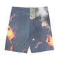 Fire inside burnt orange dragon at your side Men's Sleeveless Vest And Shorts Sets