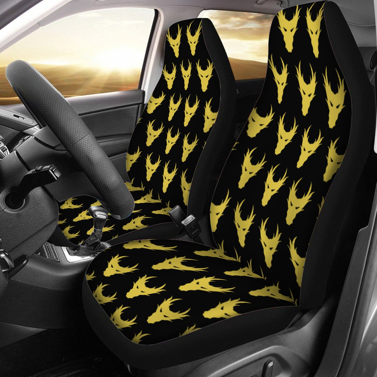 Gold Pro Dragon Guard Universal Car Seat Cover With Thickened Back - AnimePhysique