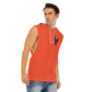 Dragon Guard Red Print Men’s Hooded Tank Top - AnimePhysique