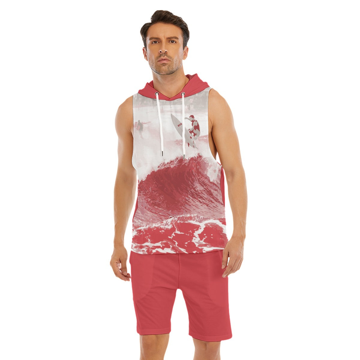 In the Mist Sleeveless Vest And Shorts Sets - AnimePhysique