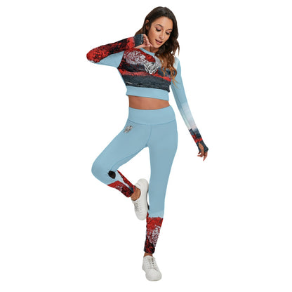 Under Pressure Ice Queen Women's Sport Set With Backless Top And Leggings