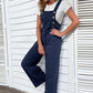 Light Up Your Life Buttoned Straight Leg Overalls
