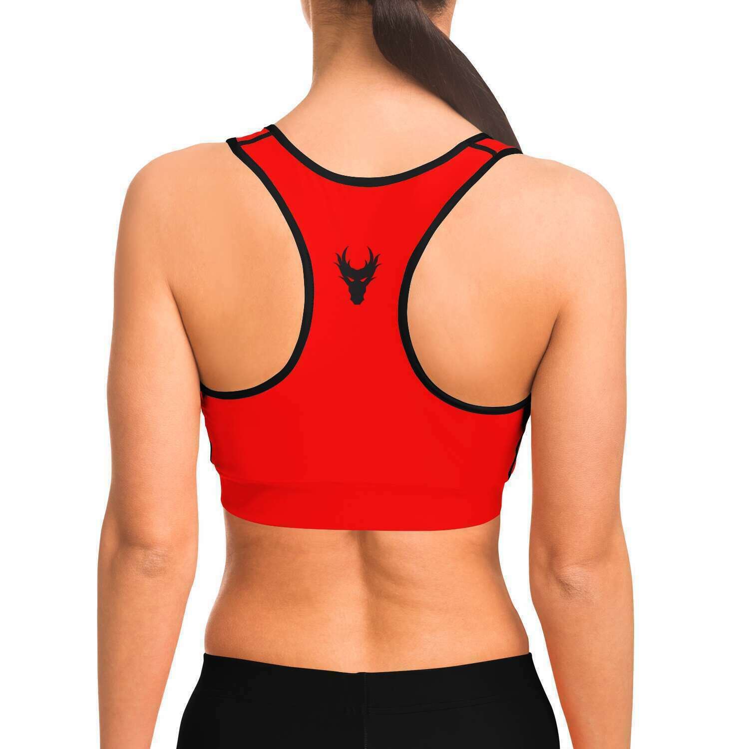 Red Hot Dragon Guard Sports Bra - AnimePhysique
