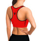 Red Hot Dragon Guard Sports Bra - AnimePhysique